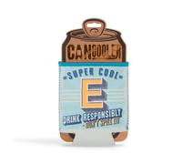 History & Heraldry Pre-Personalised Can Cooler Gift With Over 80 Popular Names And Themes - E - Fits Cans And Bottles