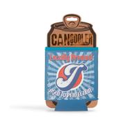 History & Heraldry Pre-Personalised Can Cooler Gift With Over 80 Popular Names And Themes - J - Fits Cans And Bottles