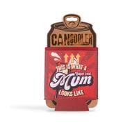 History & Heraldry Pre-Personalised Can Cooler Gift With Over 80 Popular Names And Themes - Mum - Fits Cans And Bottles