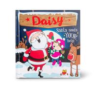 History & Heraldry Pre-Personalised Children's Christmas Storybook - Daisy - With 80 Different Names And Titles - Be The Star Of Your Own Story