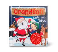 History & Heraldry Pre-Personalised Children's Christmas Storybook - Grandson - With 80 Different Names And Titles - Be The Star Of Your Own Story