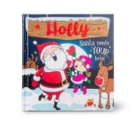 History & Heraldry Pre-Personalised Children's Christmas Storybook - Holly - With 80 Different Names And Titles - Be The Star Of Your Own Story
