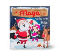 History & Heraldry Pre-Personalised Children's Christmas Storybook - Maya - With 80 Different Names And Titles - Be The Star Of Your Own Story