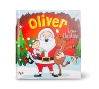 History & Heraldry Pre-Personalised Children's Christmas Storybook - Oliver - With 80 Different Names And Titles - Be The Star Of Your Own Story
