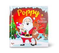 History & Heraldry Pre-Personalised Children's Christmas Storybook - Poppy - With 80 Different Names And Titles - Be The Star Of Your Own Story