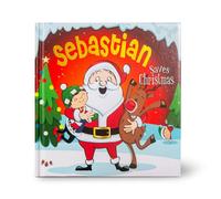 History & Heraldry Pre-Personalised Children's Christmas Storybook - Sebastian - With 80 Different Names And Titles - Be The Star Of Your Own Story
