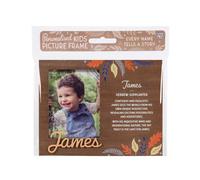 History & Heraldry Pre-personalised Child's Picture Frame - James - Over 90 Titles in Brown History & Heraldry Brown