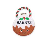History & Heraldry Pre-Personalised Christmas Pudding Squeaky Dog Toy Gift - Over 80 Name And Breed Titles Available - Barney