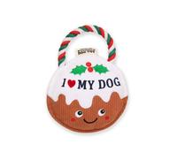History & Heraldry Pre-Personalised Christmas Pudding Squeaky Dog Toy Gift - Over 80 Name And Breed Titles Available - I Love My Dog