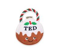 History & Heraldry Pre-Personalised Christmas Pudding Squeaky Dog Toy Gift - Over 80 Name And Breed Titles Available - Ted
