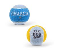 History & Heraldry Pre-Personalised Dog Balls Gift Pack 2Pcs Blue Charlie