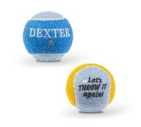 History & Heraldry Pre-Personalised Dog Balls Gift Pack 2Pcs Blue Dexter