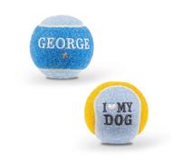 History & Heraldry Pre-Personalised Dog Balls Gift Pack 2Pcs Blue George
