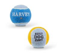 History & Heraldry Pre-Personalised Dog Balls Gift Pack 2Pcs Blue Harvey