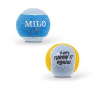 History & Heraldry Pre-Personalised Dog Balls Gift Pack 2Pcs Blue Milo