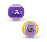 History & Heraldry Pre-Personalised Dog Balls Gift Pack 2Pcs Purple A