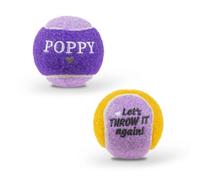 History & Heraldry Pre-Personalised Dog Balls Gift Pack 2Pcs Purple Poppy