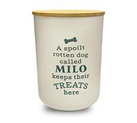 History & Heraldry Pre Personalised Dog Treat Jar Milo