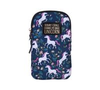 History & Heraldry Pre-Personalised Eco-Friendly Phone Bag With Strap - Today I Shall Channel My Inner Unicorn - Over 70 Titles Available