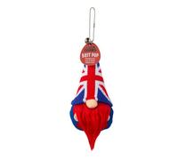 History & Heraldry Pre-Personalised Lucky Gonk Mascot Keyring For Bag Or Backpack - Union Jack Gonk - 136 Names And Themes Available