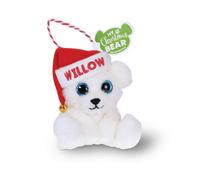 History & Heraldry Pre-Personalised My Christmas Bear Tree Decoration - Choose From Over 100 Popular Names And Titles - Willow