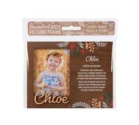 History & Heraldry Pre-Personalised Picture Frame With Child's Name And Meaning - Chloe - For 8.5 X 11Cm Photo - Over 90 Titles Available