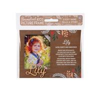 History & Heraldry Pre-Personalised Picture Frame With Child's Name And Meaning - Lily - For 8.5 X 11Cm Photo - Over 90 Titles Available