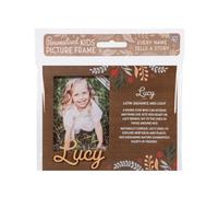 History & Heraldry Pre-Personalised Picture Frame With Child's Name And Meaning - Lucy - For 8.5 X 11Cm Photo - Over 90 Titles Available