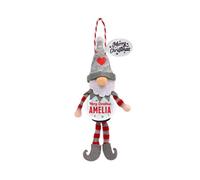 History & Heraldry Pre-Personalised Snowglobe Santa Elf Christmas Tree Decoration - Over 100 Different Names And Themes - Amelia