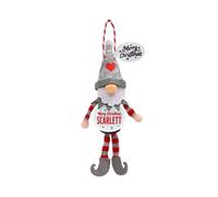 History & Heraldry Pre-Personalised Snowglobe Santa Elf Christmas Tree Decoration - Over 100 Different Names And Themes - Scarlett