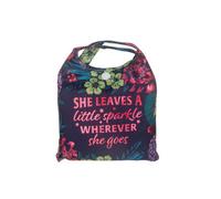 History & Heraldry Pre-Personalised Sparkle Shopper Bag - Ecofriendly - Over 80 Names And Titles - She Leaves A Little Sparkle Wherever She Goes
