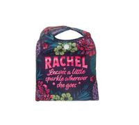 History & Heraldry Pre-Personalised Sparkle Shopper Bag - Ecofriendly Shopping And Picnics - Over 80 Names And Titles - Rachel