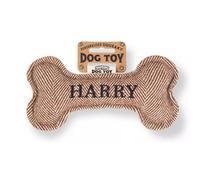 History & Heraldry Pre Personalised Squeaky Bone Dog Harry