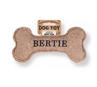 History & Heraldry Pre Personalised Squeaky Bone Dog Toy Bertie