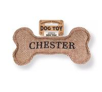 History & Heraldry Pre Personalised Squeaky Bone Dog Toy Chester