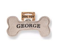 History & Heraldry Pre Personalised Squeaky Bone Dog Toy George