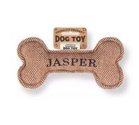 History & Heraldry Pre Personalised Squeaky Bone Dog Toy Jasper