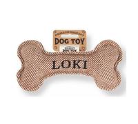 History & Heraldry Pre Personalised Squeaky Bone Dog Toy Loki