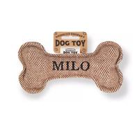 History & Heraldry Pre Personalised Squeaky Bone Dog Toy Milo