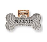 History & Heraldry Pre Personalised Squeaky Bone Dog Toy Murphy