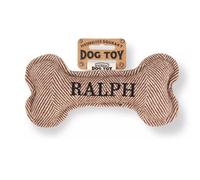 History & Heraldry Pre Personalised Squeaky Bone Dog Toy Ralph