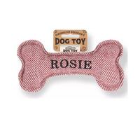 History & Heraldry Pre Personalised Squeaky Bone Dog Toy Rosie