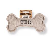 History & Heraldry Pre Personalised Squeaky Bone Dog Toy Ted