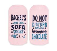 History & Heraldry Sole Mates Personalised Bamboo Socks. Popular Names & Fun Sentiment. Novelty Gift for Male & Female (Rachel)