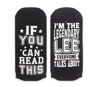 History & Heraldry Sole Mates Personalised Bamboo Socks. Popular Names & Fun Sentiment. Novelty Gift for Male & Female (Lee)