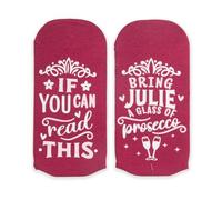 History & Heraldry Sole Mates Personalised Bamboo Socks. Popular Names & Fun Sentiment. Novelty Gift for Male & Female (Julie)