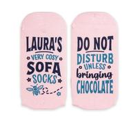 History & Heraldry Sole Mates Personalised Bamboo Socks. Popular Names & Fun Sentiment. Novelty Gift for Male & Female (Laura)