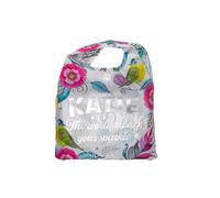 History & Heraldry Women's Personalised Sparkle Shopper Bag - Over 80 Names & Titles - Katie in Cool White History & Heraldry Cool White