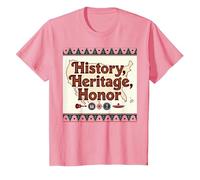 History, Heritage, Honor: American Pride Celebration T-Shirt, Kids, Pink, 6 Years