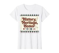 History, Heritage, Honor: American Pride Celebration T-Shirt, Women, White, S